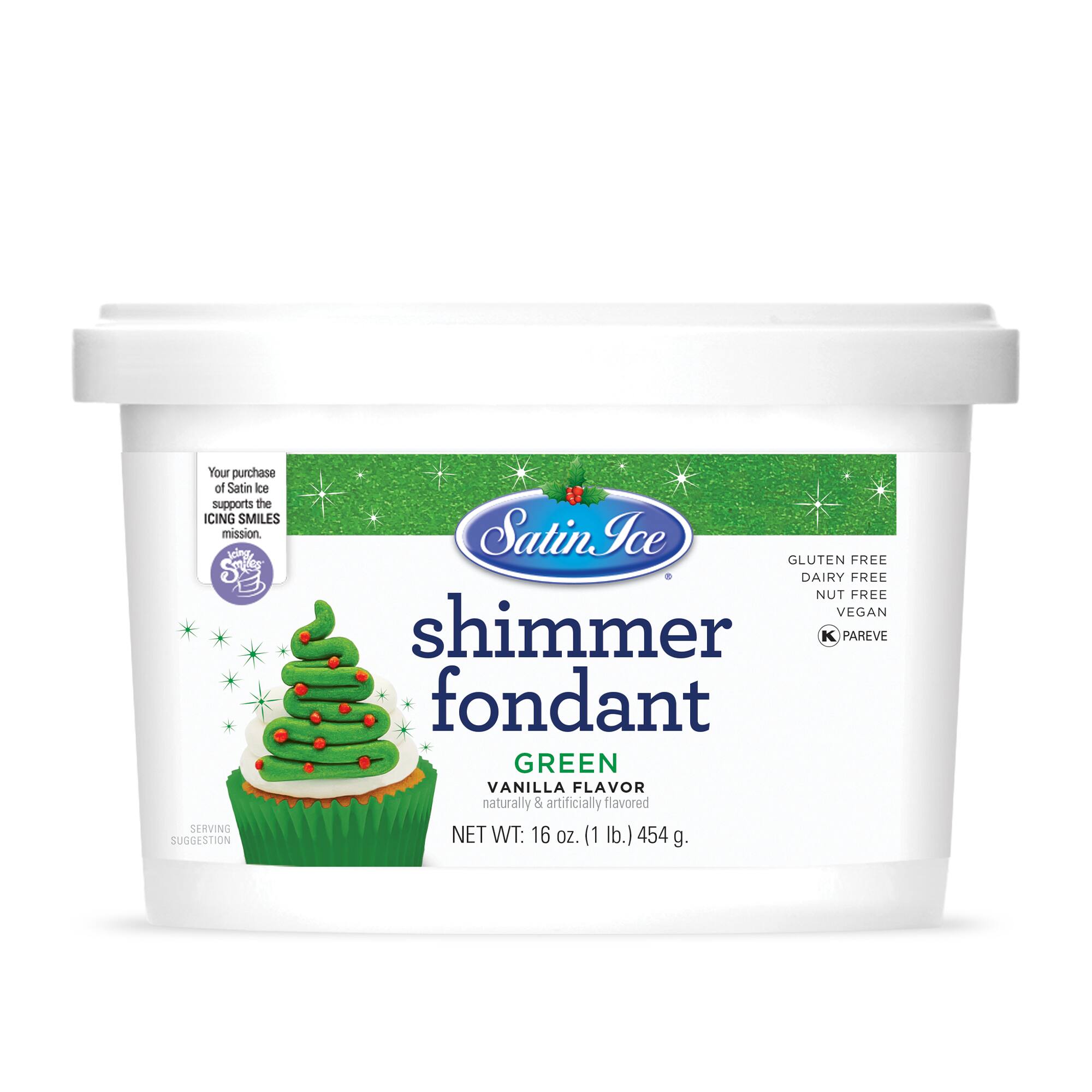 Satin Ice® Holiday Shimmer Fondant, 1lb.